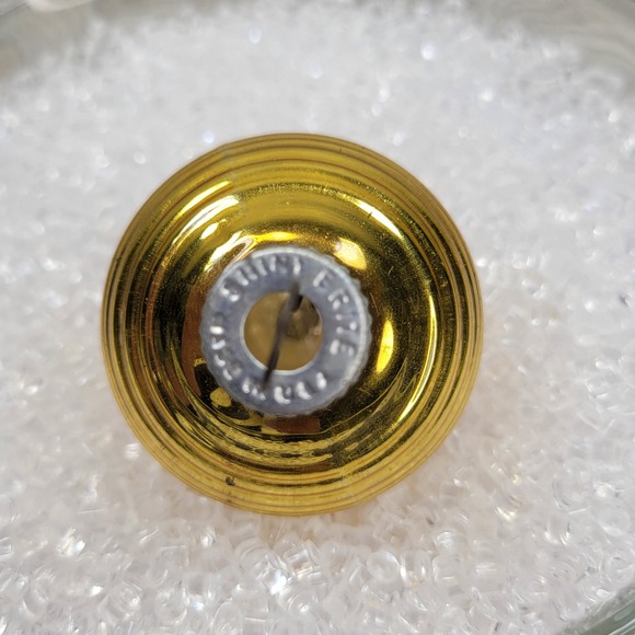 Shiny‎ Brite Gold Ribbed Chinese Lantern Mercury Glass Christmas Ornament Vtg 2 - Picture 7 of 9